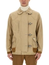 Fay Regular Fit Jacket With 4 Hooks In Beige