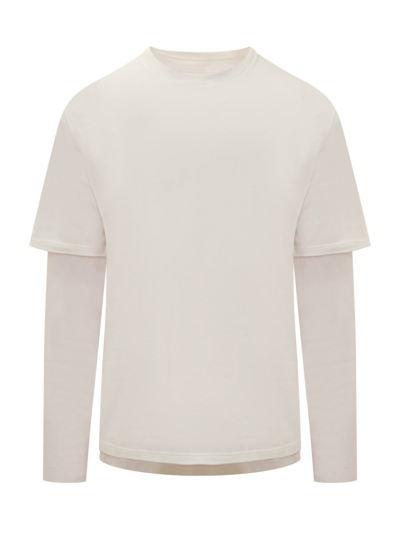 Jil Sander Sheer T-shirt Ls In White