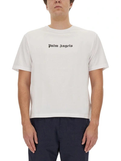 Palm Angels T-shirt With Logo In White