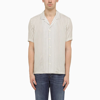 PT TORINO PT TORINO CREAM BLEND STRIPED SHIRT