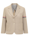 Thom Browne Cropped Sport Coat In Beige