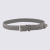 TOD'S TOD'S GREY LEATHER BELT