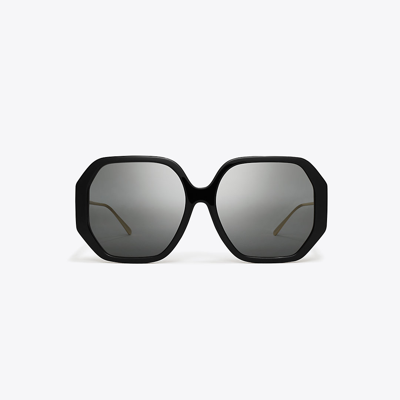 Tory Burch Miller Oversized Sunglasses In Black