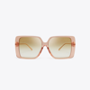 Tory Burch Miller Oversized Square Sunglasses In Pink