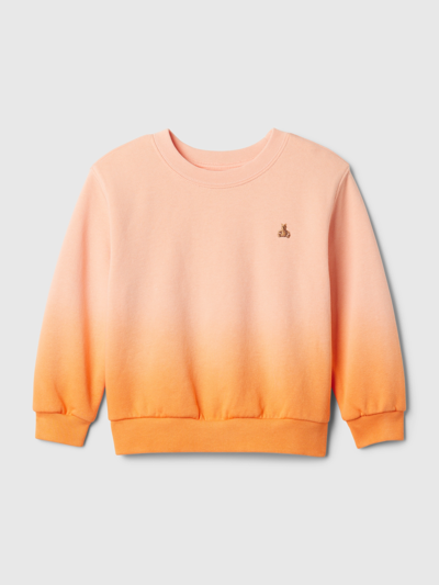 Gap Baby Brannan Bear Sweatshirt In Orange Dip Dye