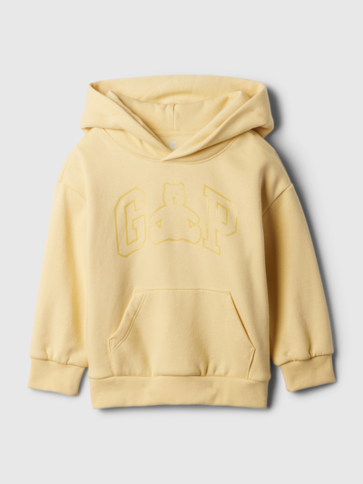 Gap Kids' Toddler Brannan Bear Logo Hoodie In New Chamois Yellow