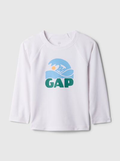 Gap Baby Swim Rash Guard In Optic White