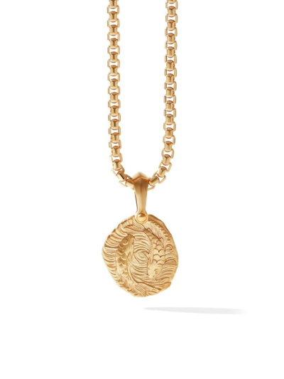 David Yurman Men's Pisces Amulet In 18k Yellow Gold