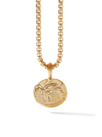 David Yurman Men's Cancer Amulet In 18k Yellow Gold