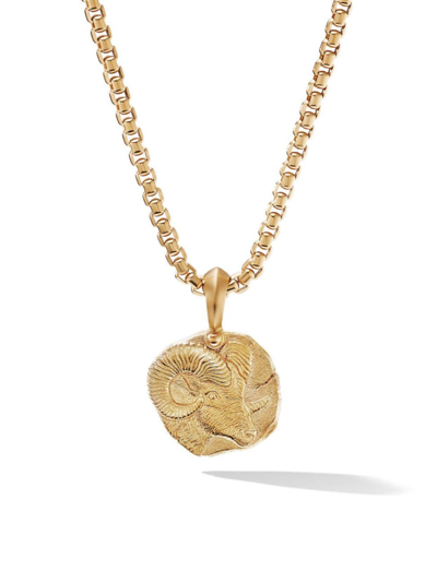 David Yurman Men's Aries Amulet In 18k Yellow Gold