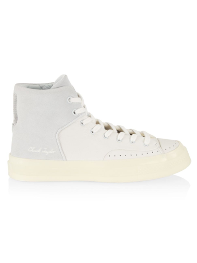 Converse Men's Chuck 70 Marquis Leather High-top Trainers In Vintage White Moonbathe Ivory