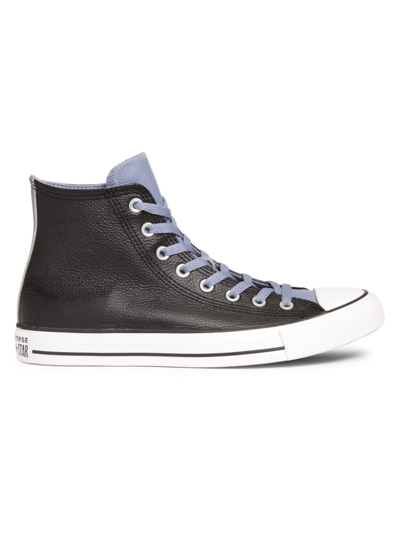 Converse Men's Unisex Chuck Taylor Leather High-top Sneakers In Black Thunder Daze