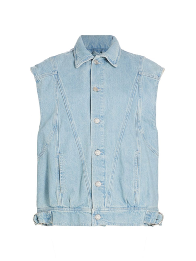 FRAME WOMEN'S ANGULAR DENIM TRUCKER VEST