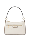 Kate Spade New York Hudson Color Blocked Pebbled Leather Convertible Crossbody In Parchment