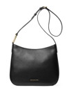 Michael Michael Kors Kensington Large Zip Leather Crossbody Bag In Black