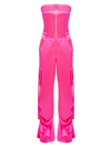 Retroféte Estrella Strapless Jumpsuit In Paradise Pink