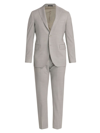 SAKS FIFTH AVENUE MEN'S COLLECTION MINI GRID WOOL SINGLE-BREASTED SUIT