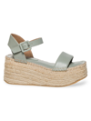 Bernardo Mallorca Espadrille Platform Sandals In Sage