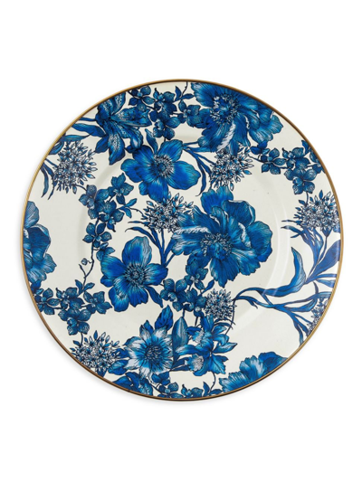 Mackenzie-childs English Garden Enamel Dinner Plate In Blue