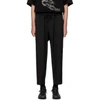 YOHJI YAMAMOTO Black Open Knee Trousers