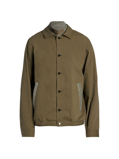 Sacai Men's Ripstop Cotton-blend Field Jacket In Khaki