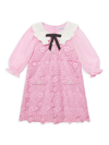 SELF-PORTRAIT LITTLE GIRL'S & GIRL'S COLLARED LACE DRESS