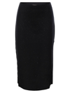 Fabiana Filippi Front-slit Skirt In Black