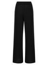 FABIANA FILIPPI COTTON AND LINEN TROUSERS WITH MICRO SEQUINS