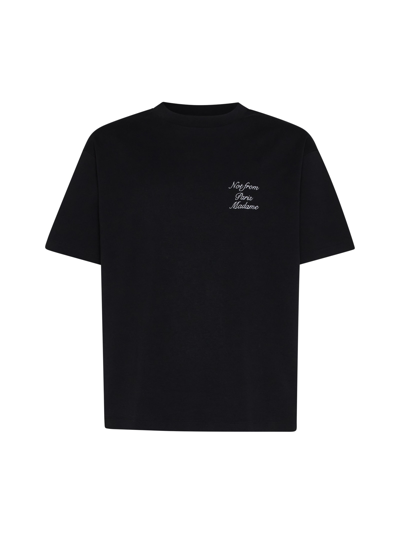 Drôle De Monsieur T-shirt In Black