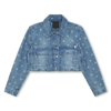 Givenchy 4g-print Denim Jacket In Blue