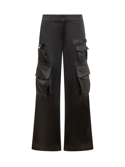 Off-white Toybox Cargo Trousers In Black Black