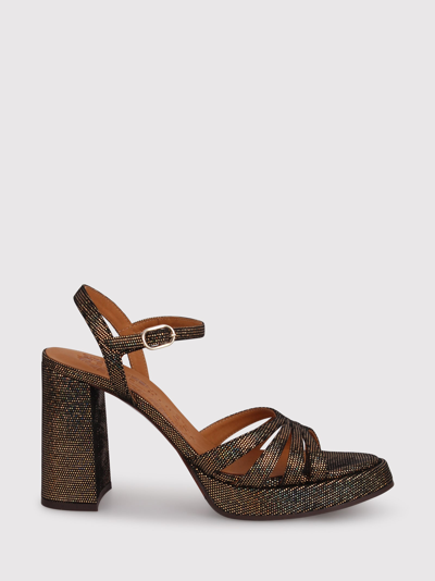 Chie Mihara Aniel Leather Sandals In Gold