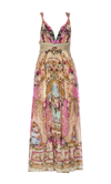 Camilla Call Of The Canal Silk Chiffon Maxi Dress In Multicolour
