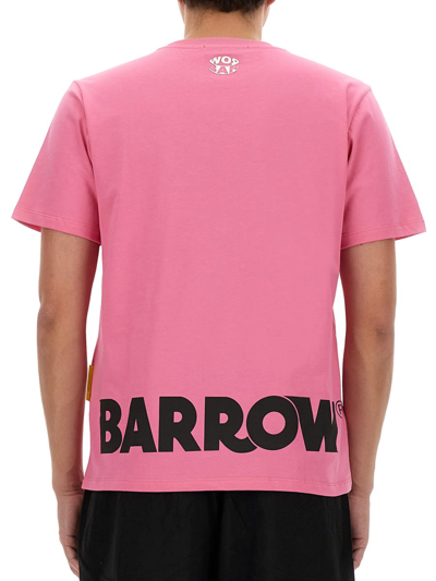 Barrow T-shirt With Logo In Rosa