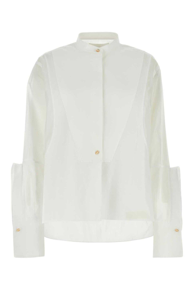 Jil Sander Long-sleeved Shirt In White