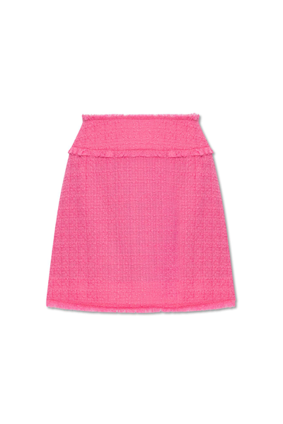 Dolce & Gabbana Tweed Skirt In Rosa
