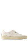 Golden Goose Soulstar White Low Top Sneakers With Logo Patch On The Tongue And Logo Lettering On Side And Heel In In White