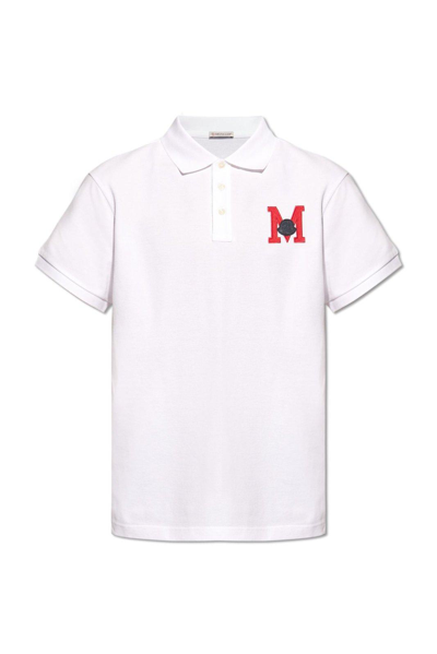 Moncler Logo Embroidered Short-sleeved Polo Shirt