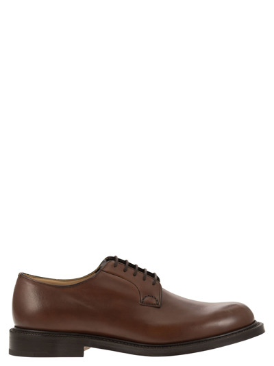 Church's Shannon Leather Derby Shoes In Brown
