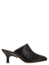 Tod's Women Leather Sabot In Black