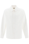 Apc A.p.c. Surchemise Basile Brodee Poitrine Clothing In White