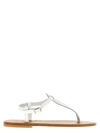 Kjacques Dionysos Decorative-strap Flat Sandals In White