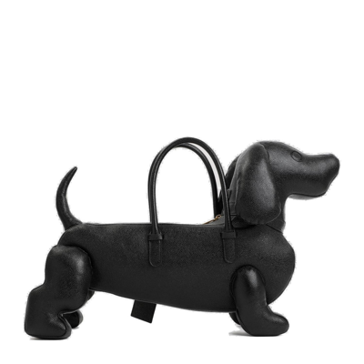 Thom Browne Large Hector Dog-shaped Tote Bag In Black