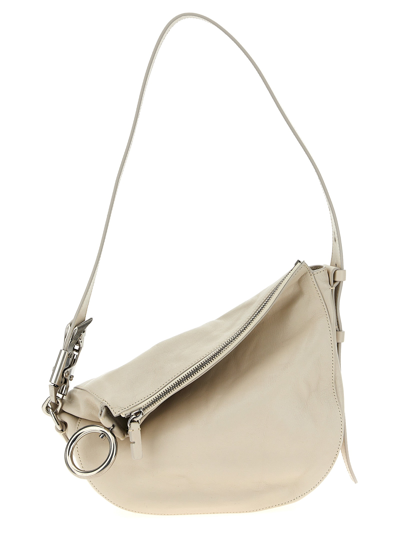 Burberry Knight Small Leather Shoulder Bag In Beige