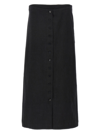 Loulou Studio Atri Skirt Buttons Pockets In Black