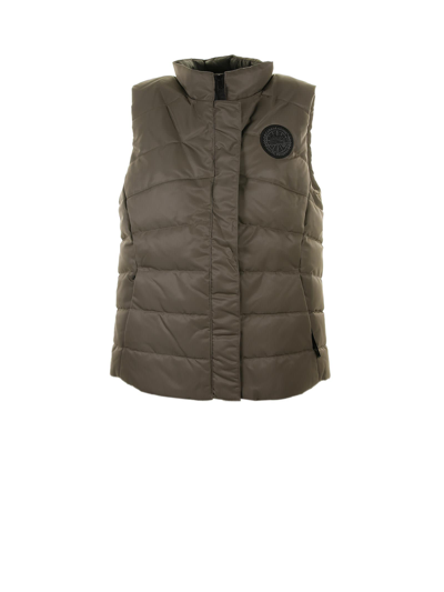 Canada Goose Womens Quilted Sleeveless Jacket In Quick Sand