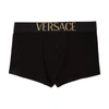 VERSACE Black Low-Rise Logo Boxer Briefs,AUU04009 AC00058