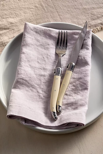 Terrain Lithuanian Linen Napkins, Set Of 2 In Pink