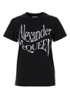 Alexander Mcqueen Mcqueen Women 'cut And Sew' T-shirt In Black