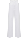 Alexander Mcqueen Alexander Mc Queen Woman Optical White Trousers Code: 780823 In Optical White
